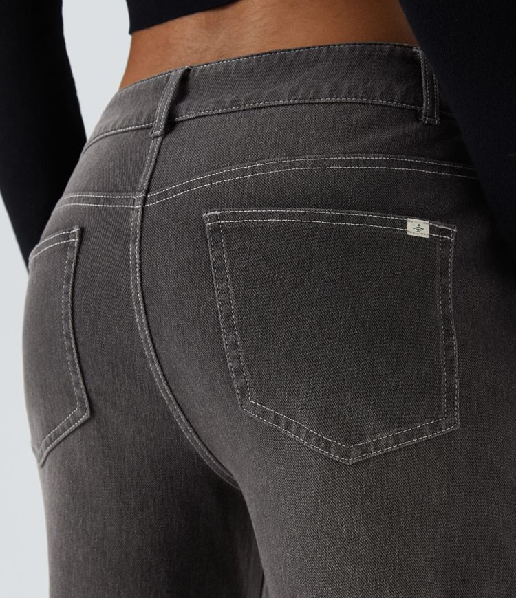 Low-Rise Flare Jeans
