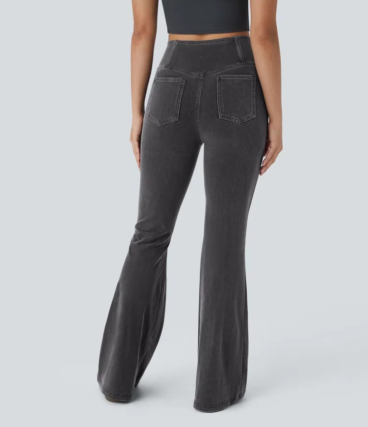 Crossover Flared Jeans