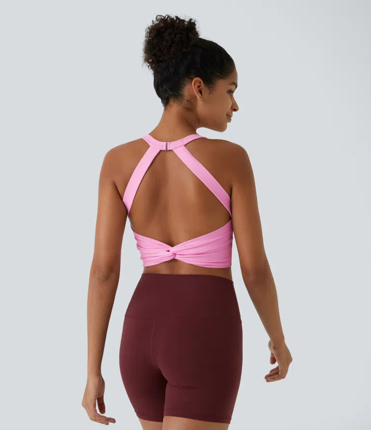 Softlyzero Plush Twist Crop Tank