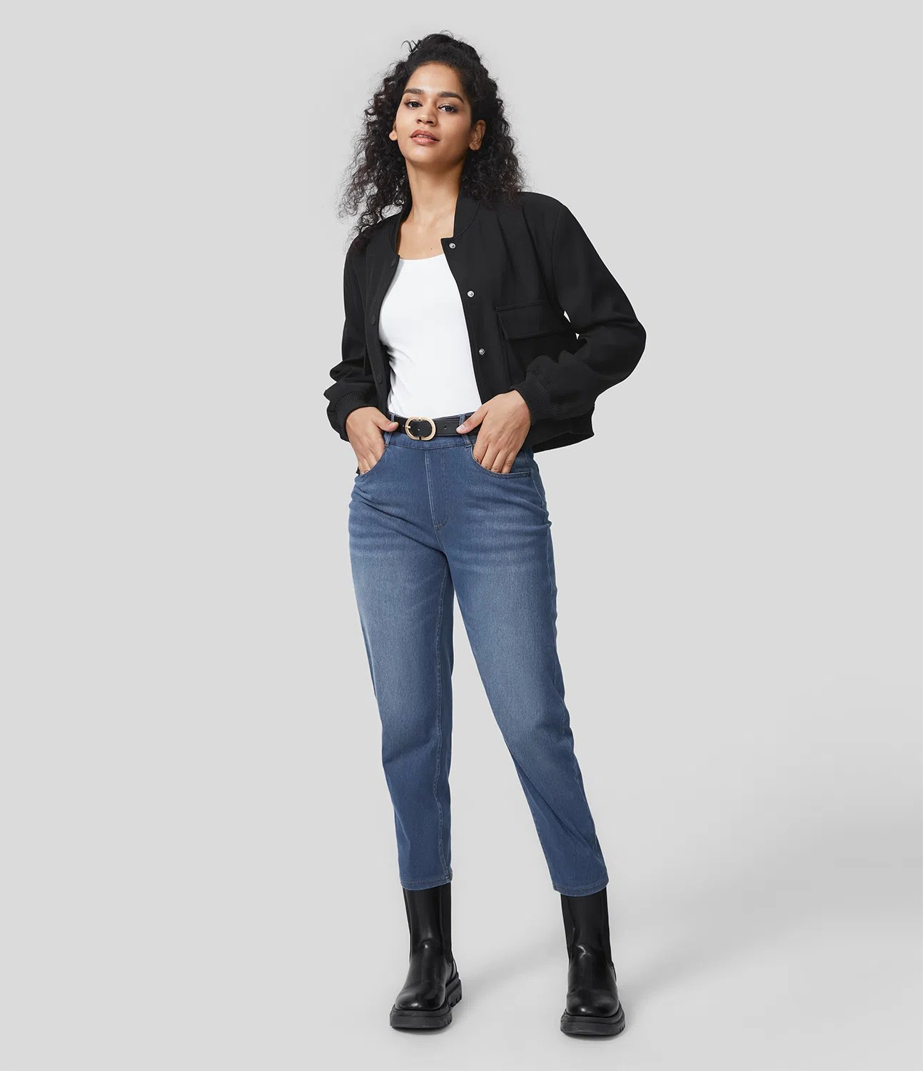 Faded Tapered Jeans