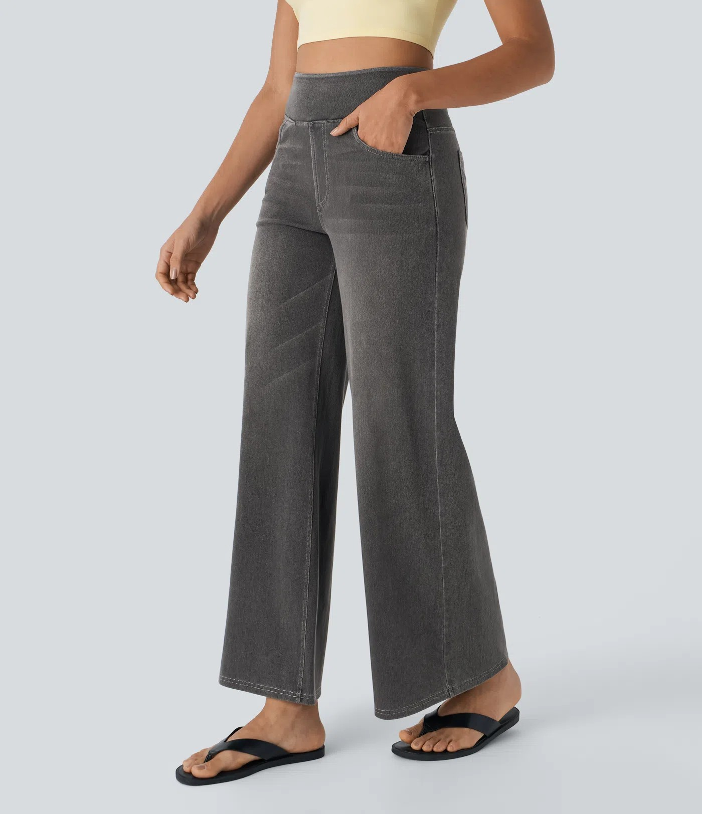 High waist wide-leg Jeans