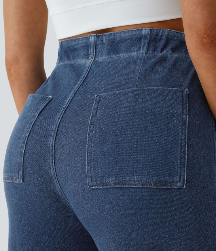Flared Knit Jeans