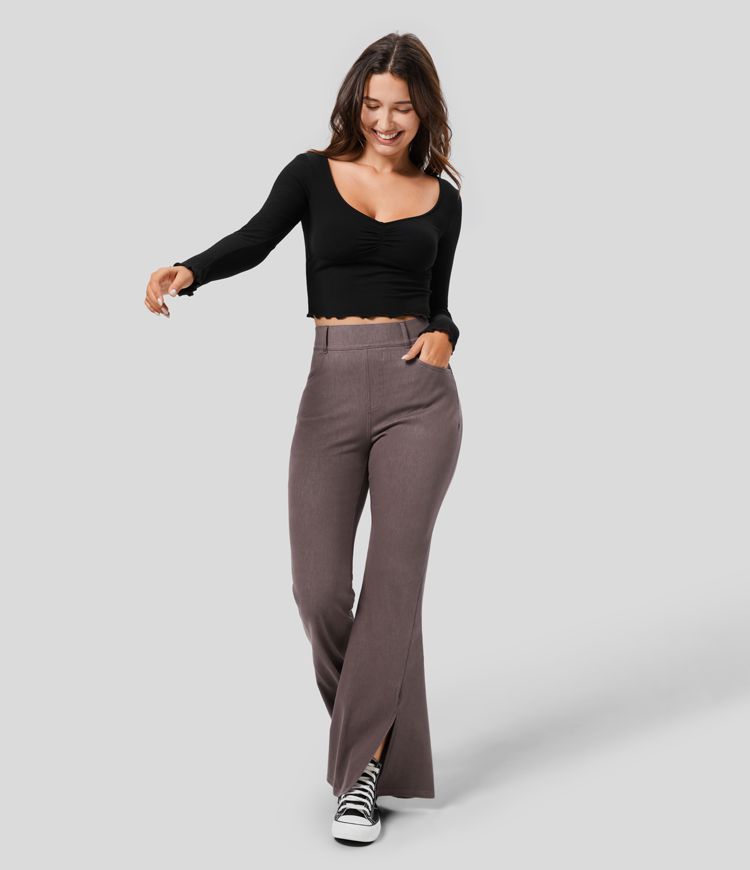 Flare Knit Jeans
