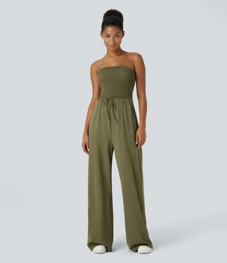 Backless Wide-Leg Jumpsuit
