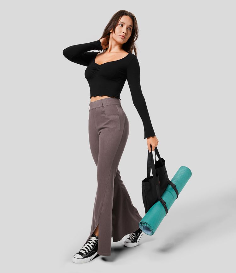 Flare Knit Jeans