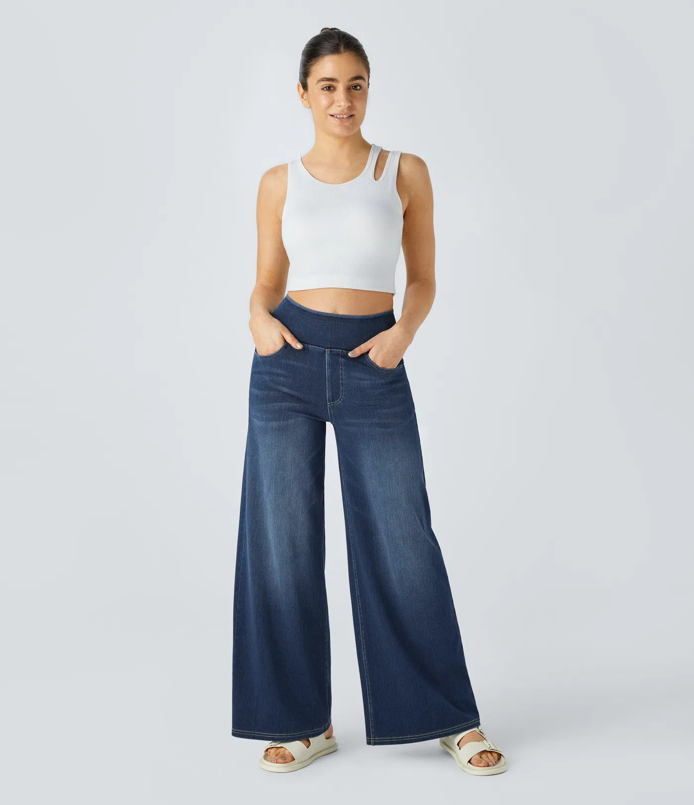 High waist wide-leg Jeans