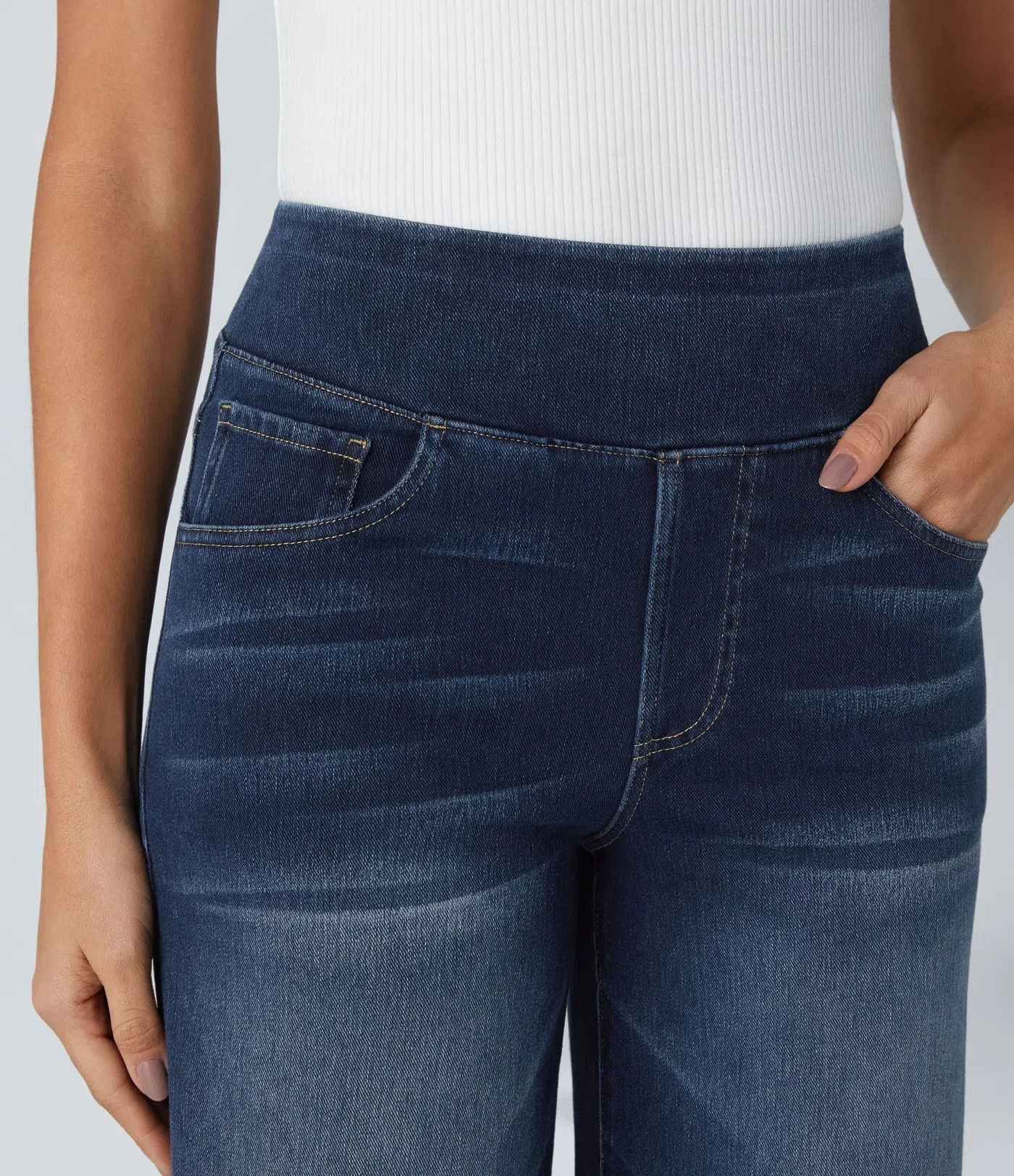 High waist wide-leg Jeans
