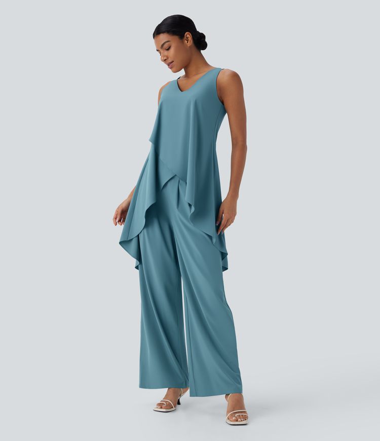 V-Neck Crossover Tank