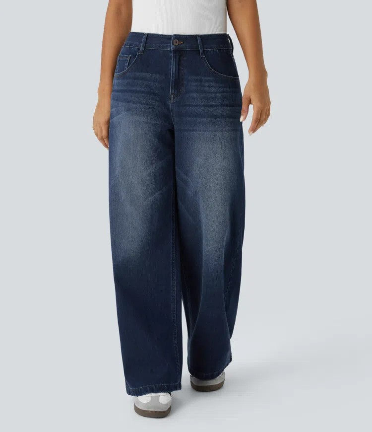 Vibe Faded Baggy Jeans