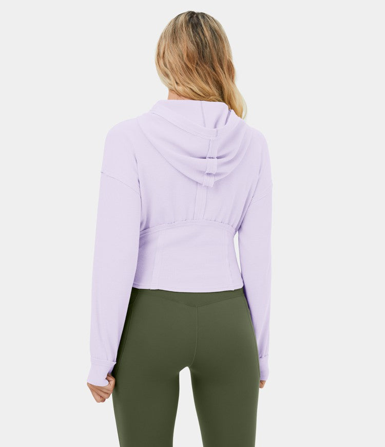 Zip Corset Hoodie sweatshirt