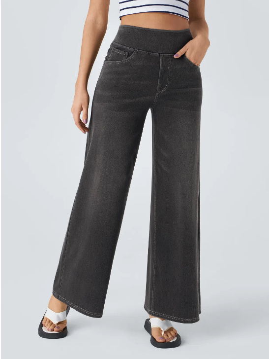 High waist wide-leg Jeans