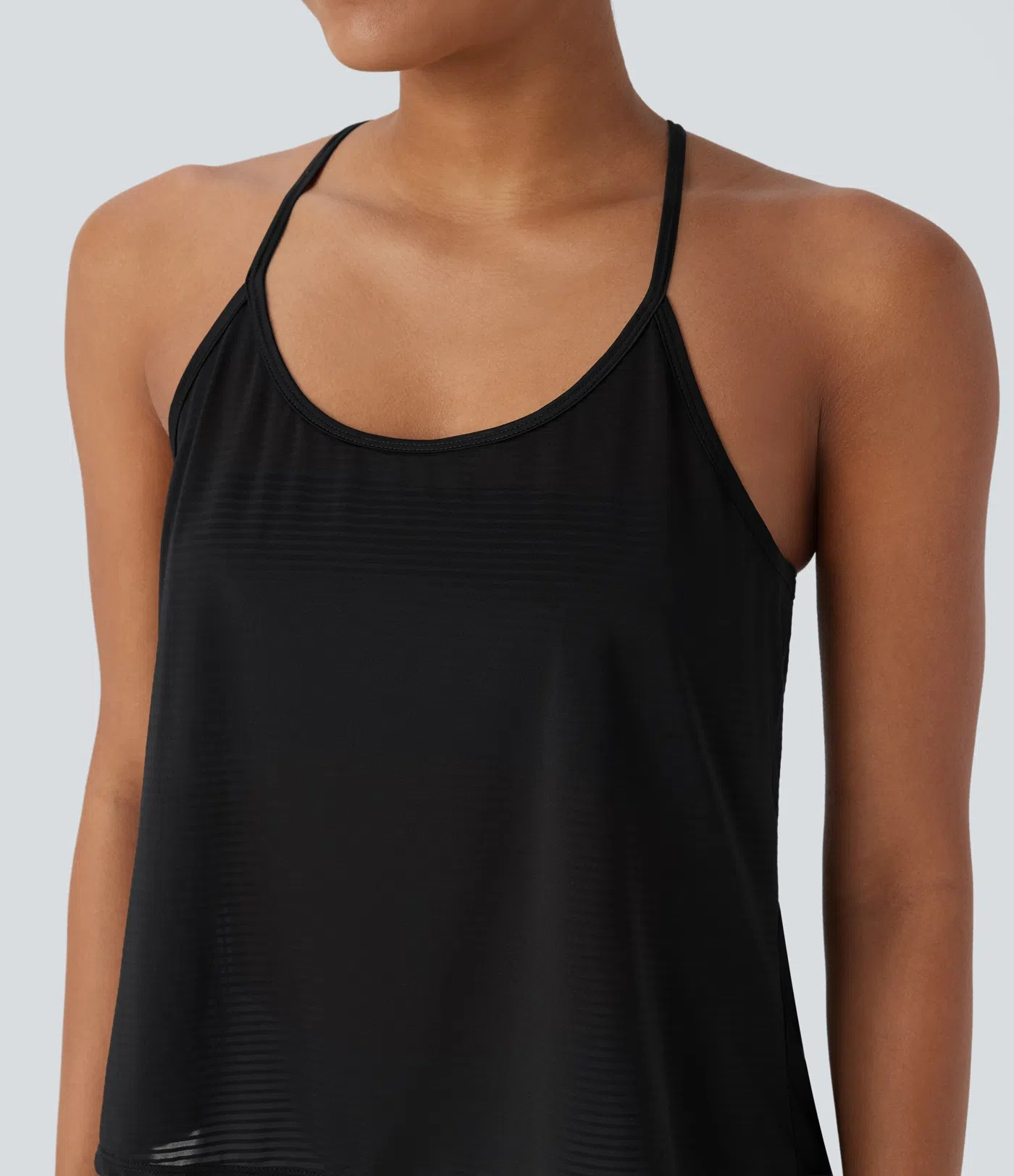 Backless Cross-Back Yoga Tank
