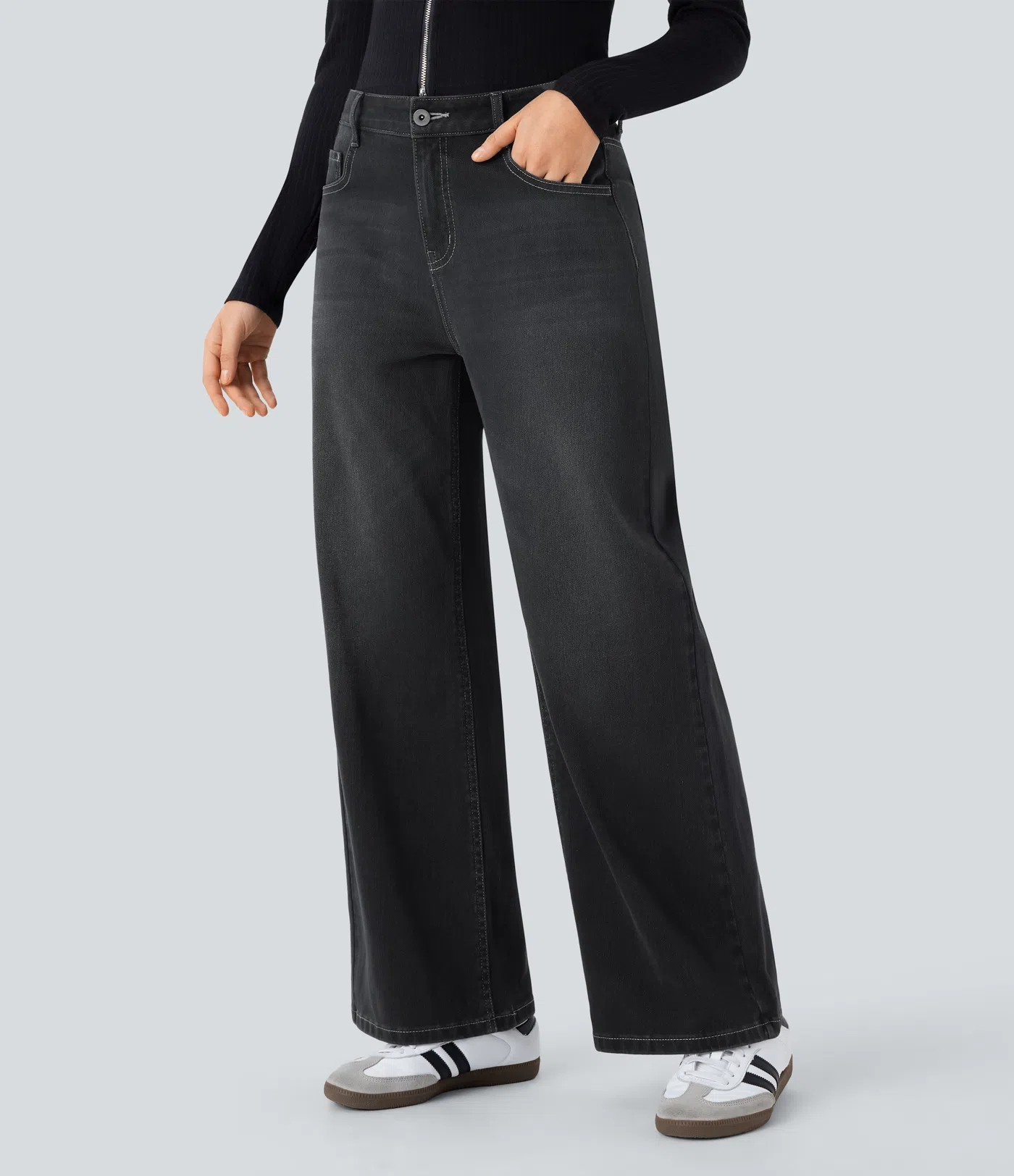 Vibe Faded Baggy Jeans