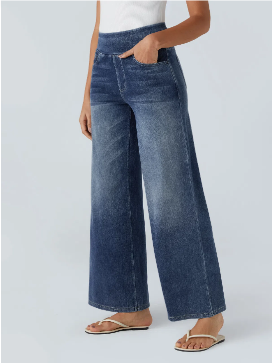 High waist wide-leg Jeans
