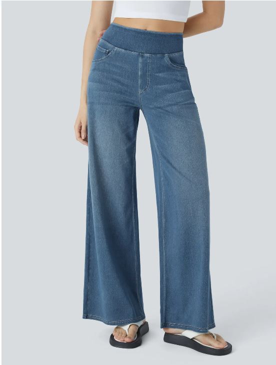 High waist wide-leg Jeans