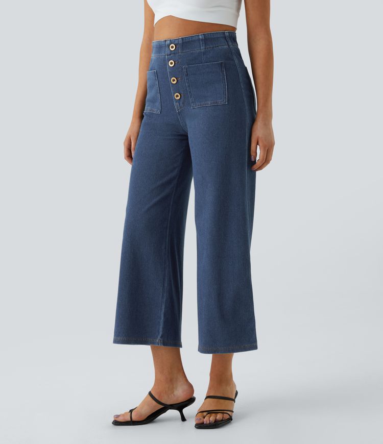 Flared Knit Jeans