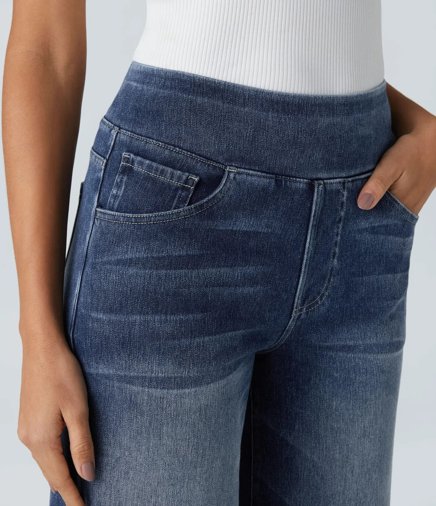 High waist wide-leg Jeans