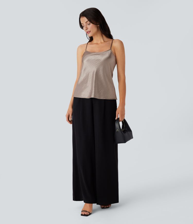 Adjustable Strap Satin Camisole