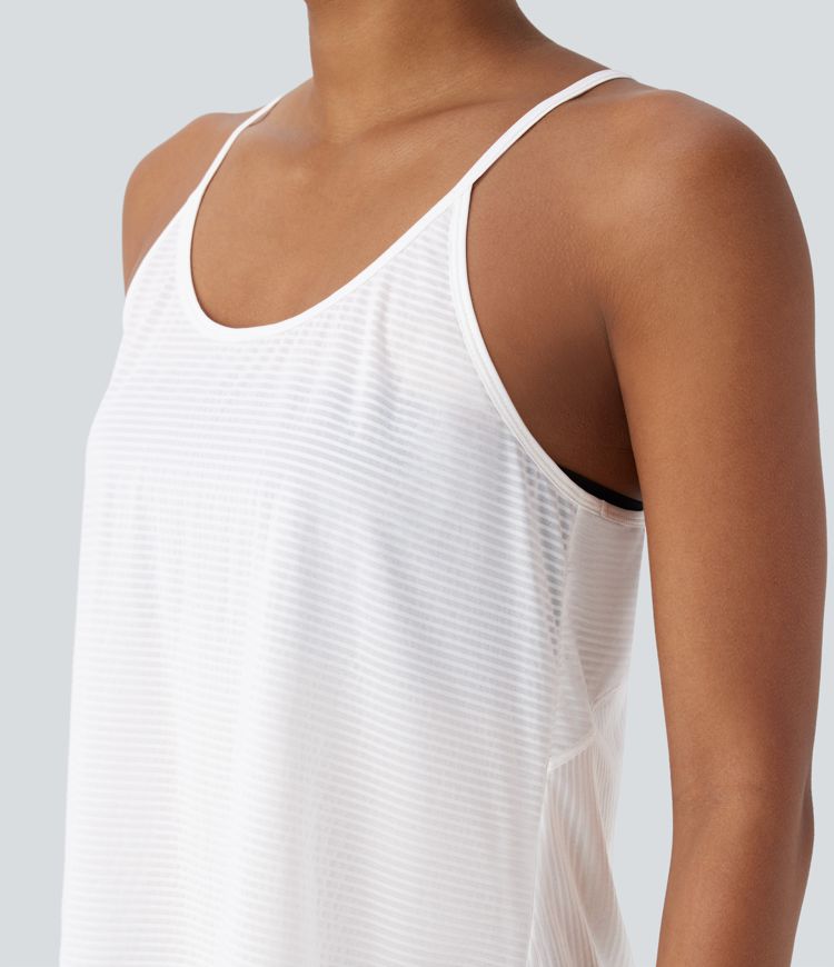 Backless Cross-Back Yoga Tank
