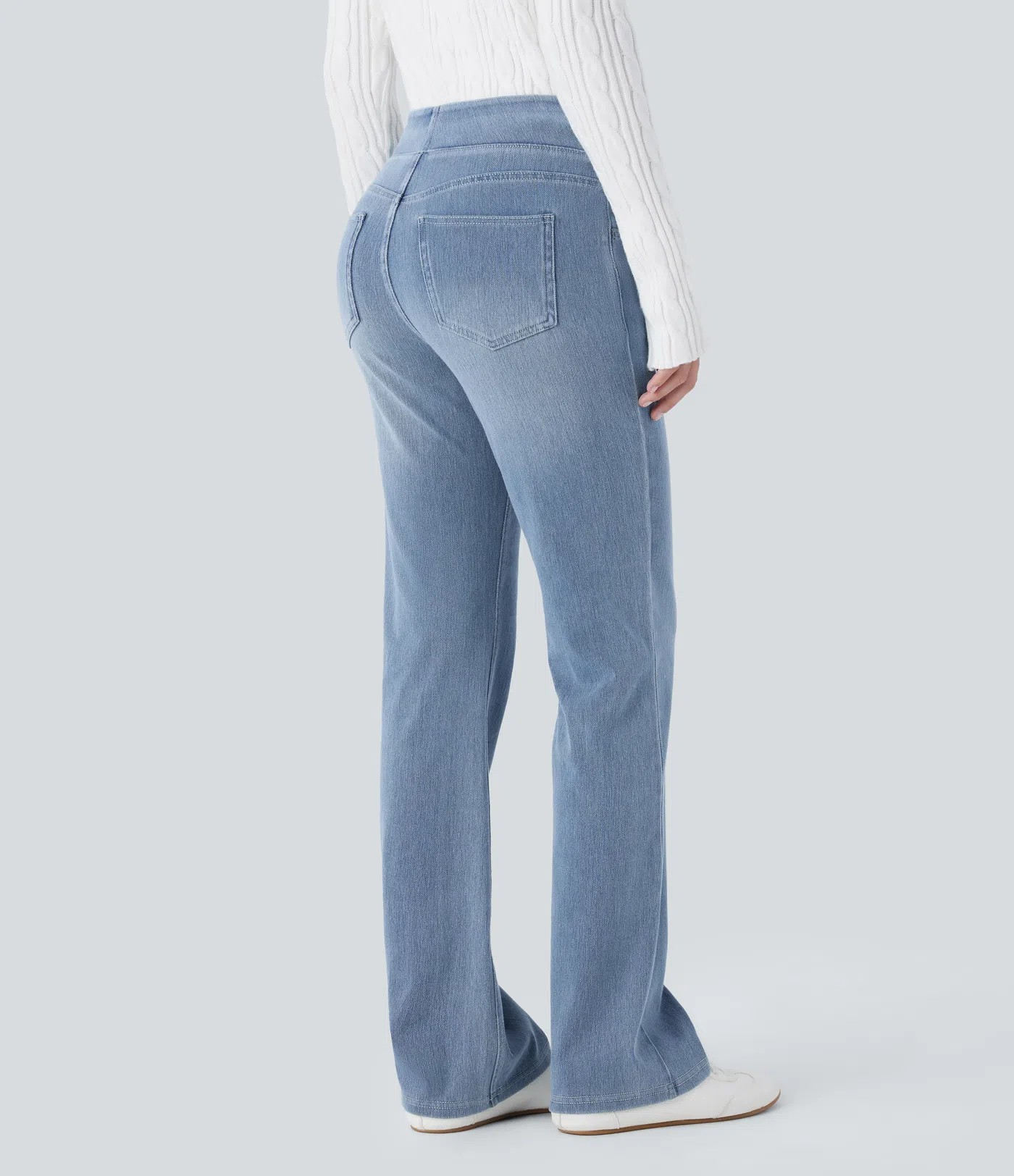 Washed Bootcut Jeans