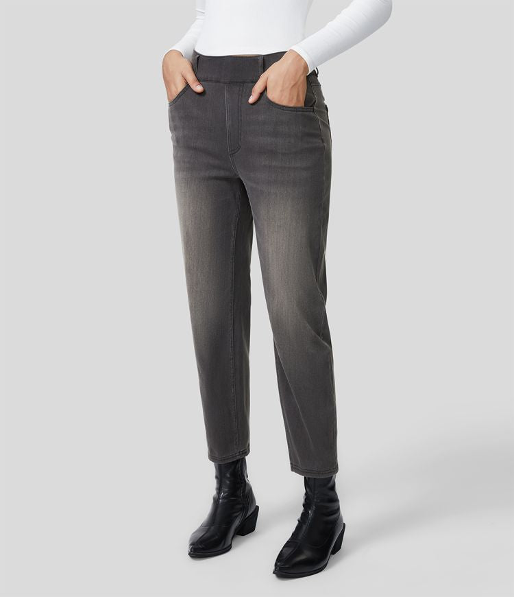Faded Tapered Jeans