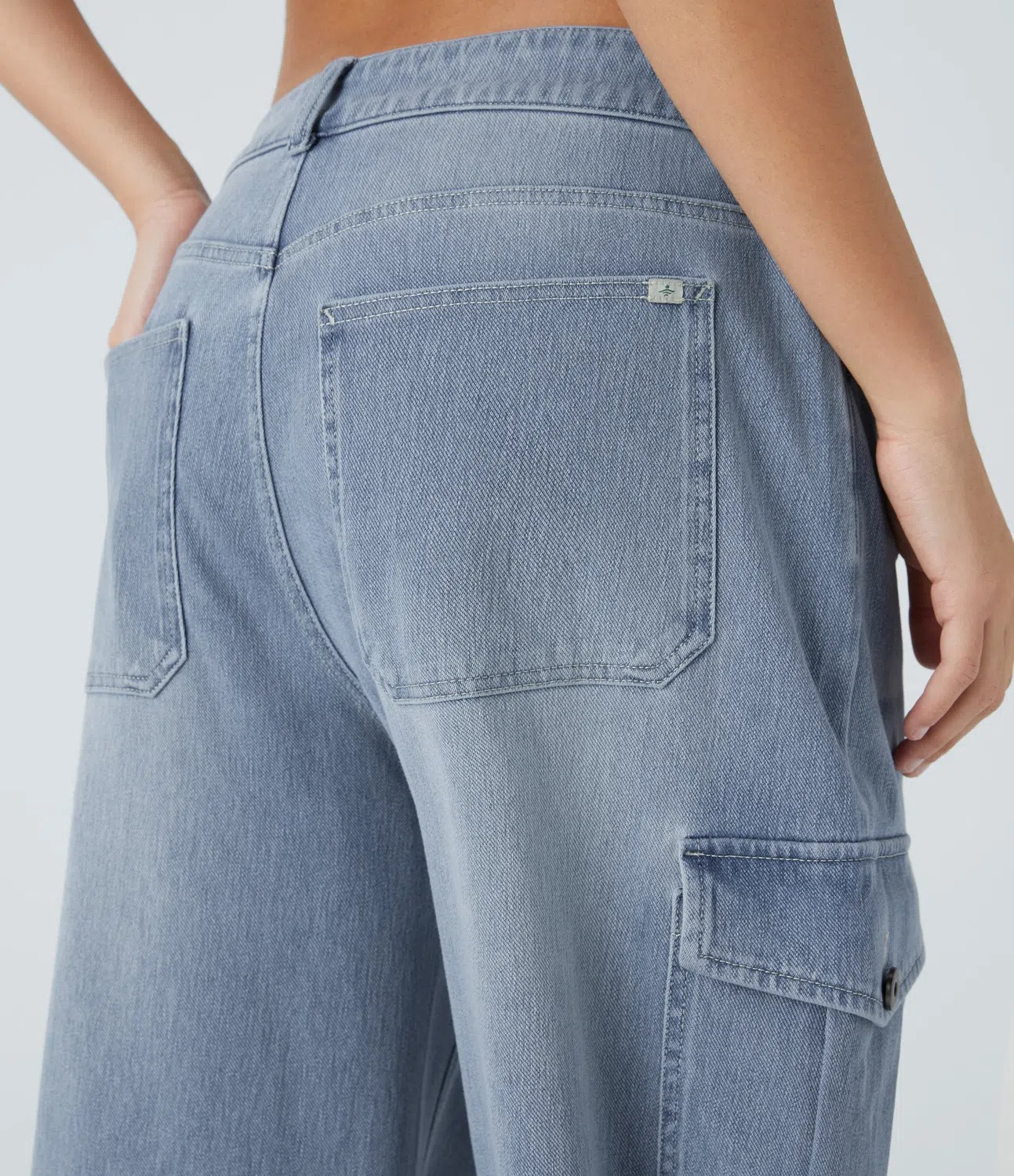 Casual cargo baggy jeans