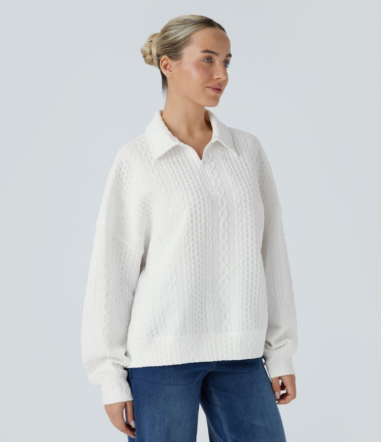 Casual knit sweatshirt