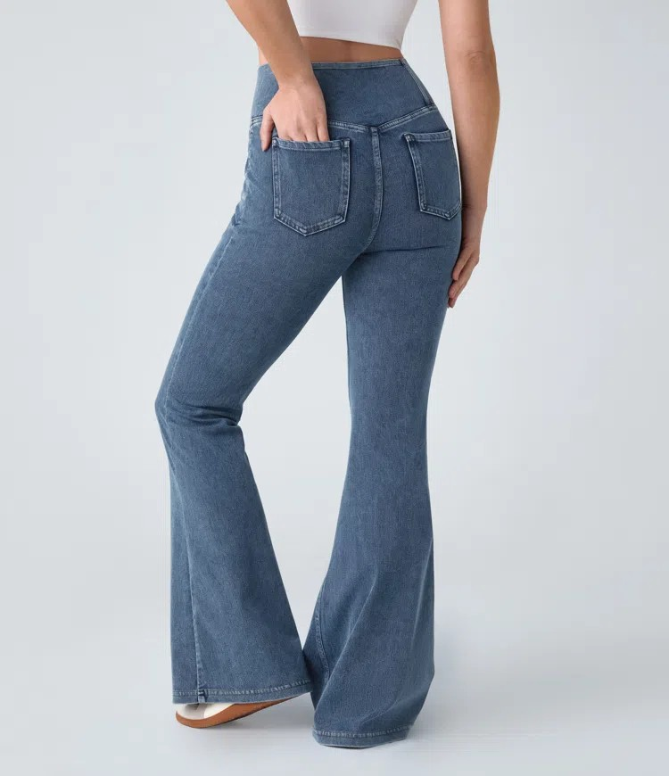 Crossover Flared Jeans