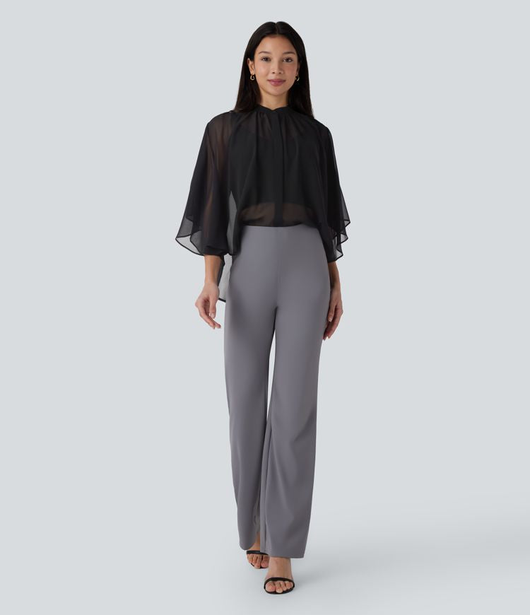 Flowy transparent work shirt