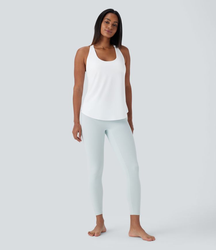 Backless Cross-Back Yoga Tank