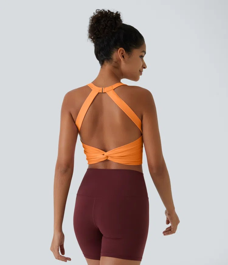 Softlyzero Plush Twist Crop Tank