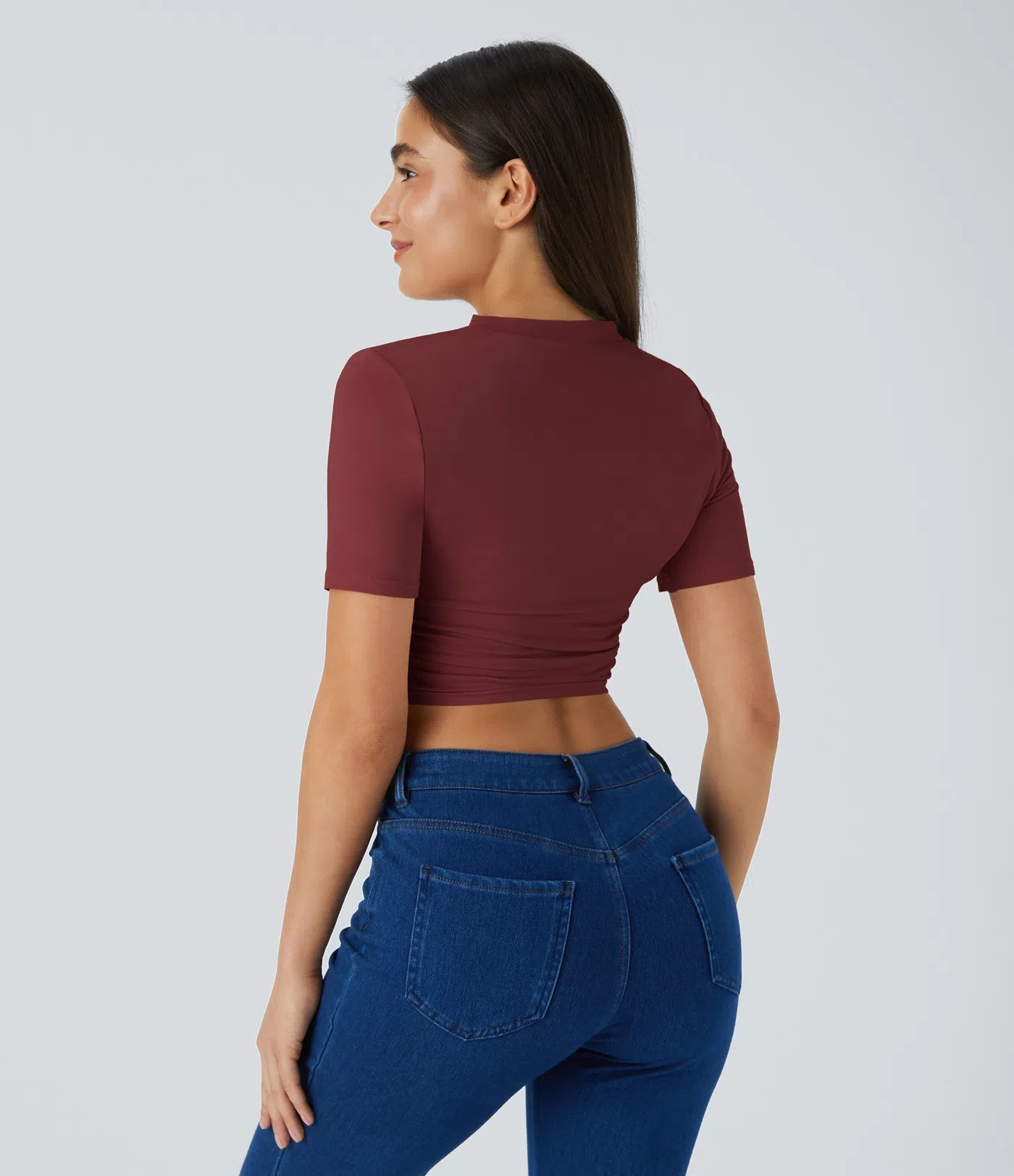 Ruffle crop T-shirt
