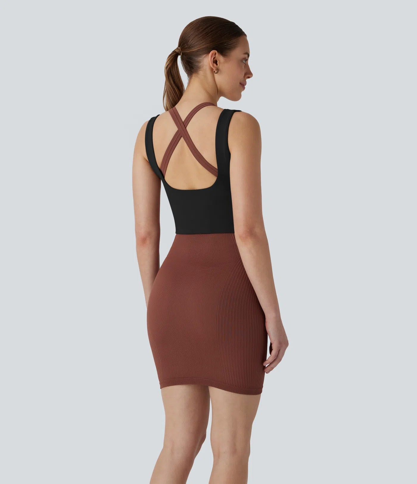 Cross-Back Corset Tank
