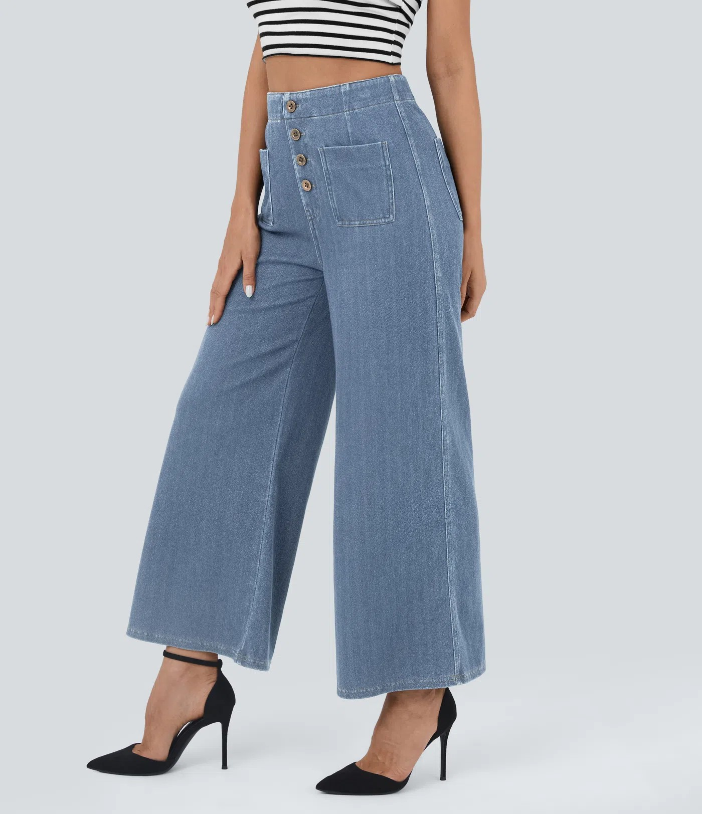 Flared Knit Jeans