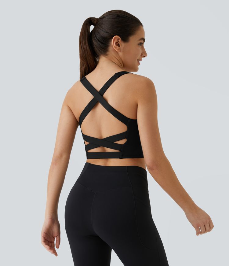 Backless Lace-Up Tank