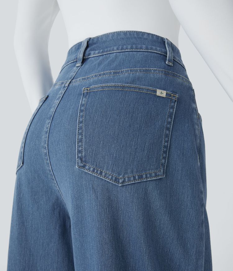 High-Waisted Baggy Jeans