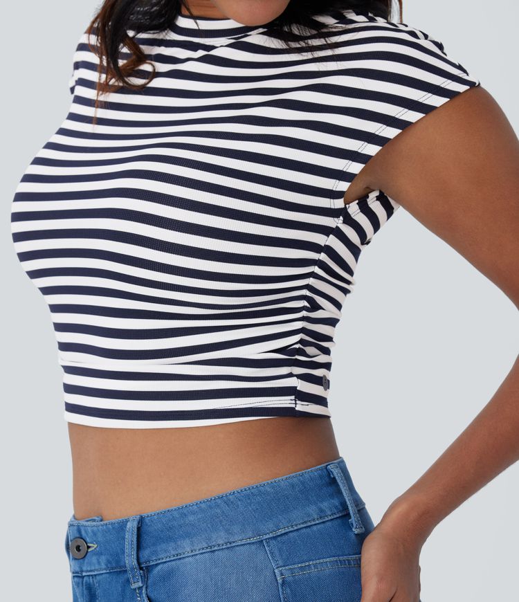 RuffleStripe casual T-shirt