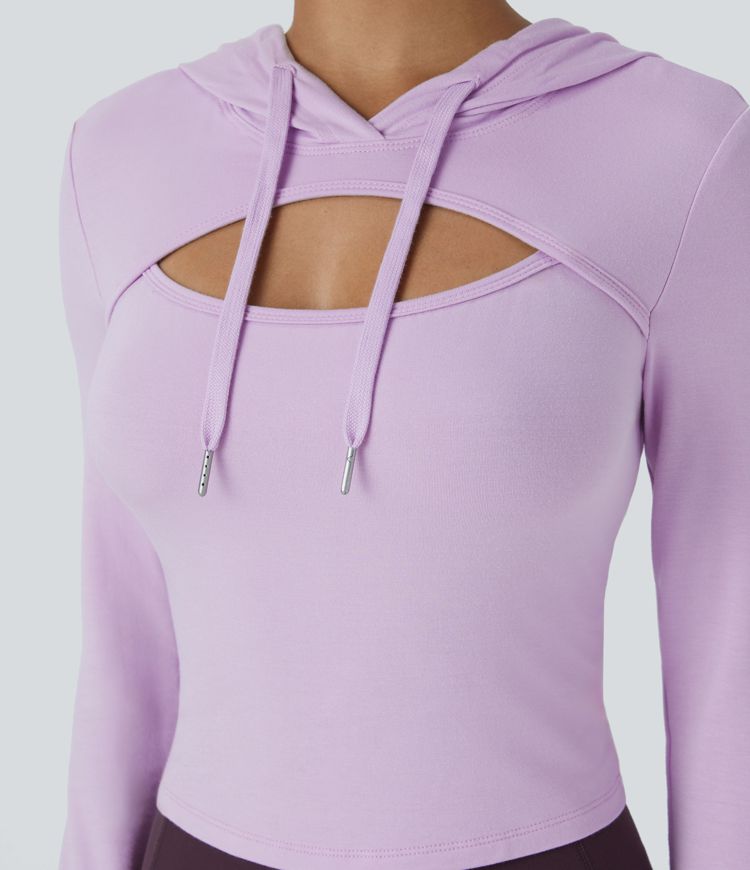 Cutout Hoodie sweatshirt