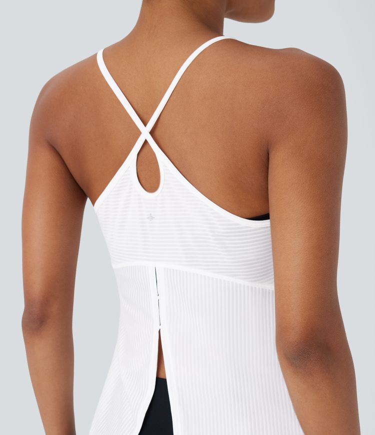 Backless Cross-Back Yoga Tank