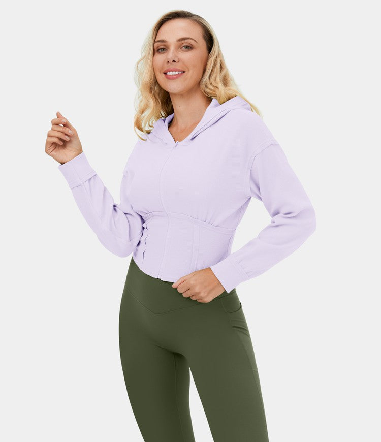 Zip Corset Hoodie sweatshirt