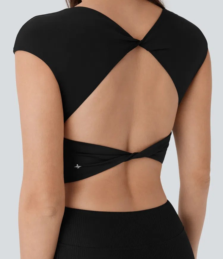Airy Backless Twist Tank