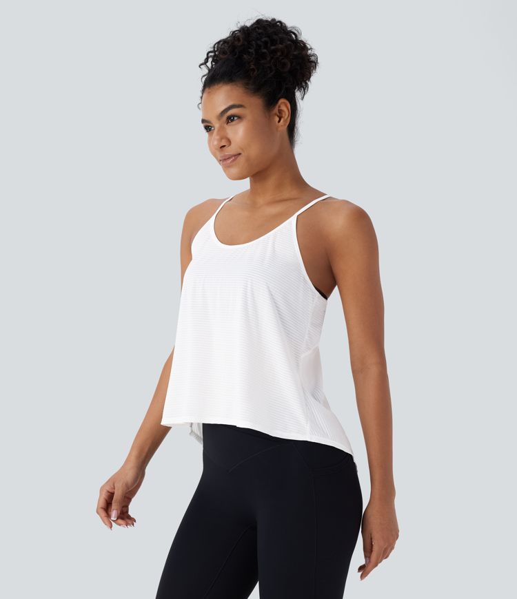 Backless Cross-Back Yoga Tank