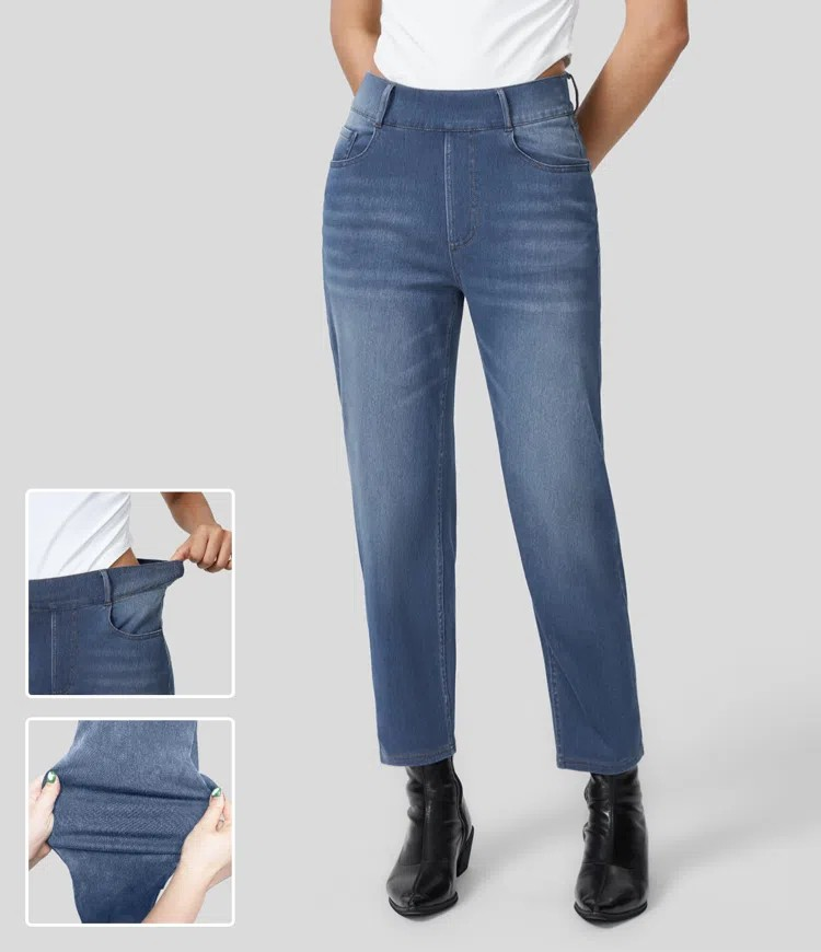 Faded Tapered Jeans