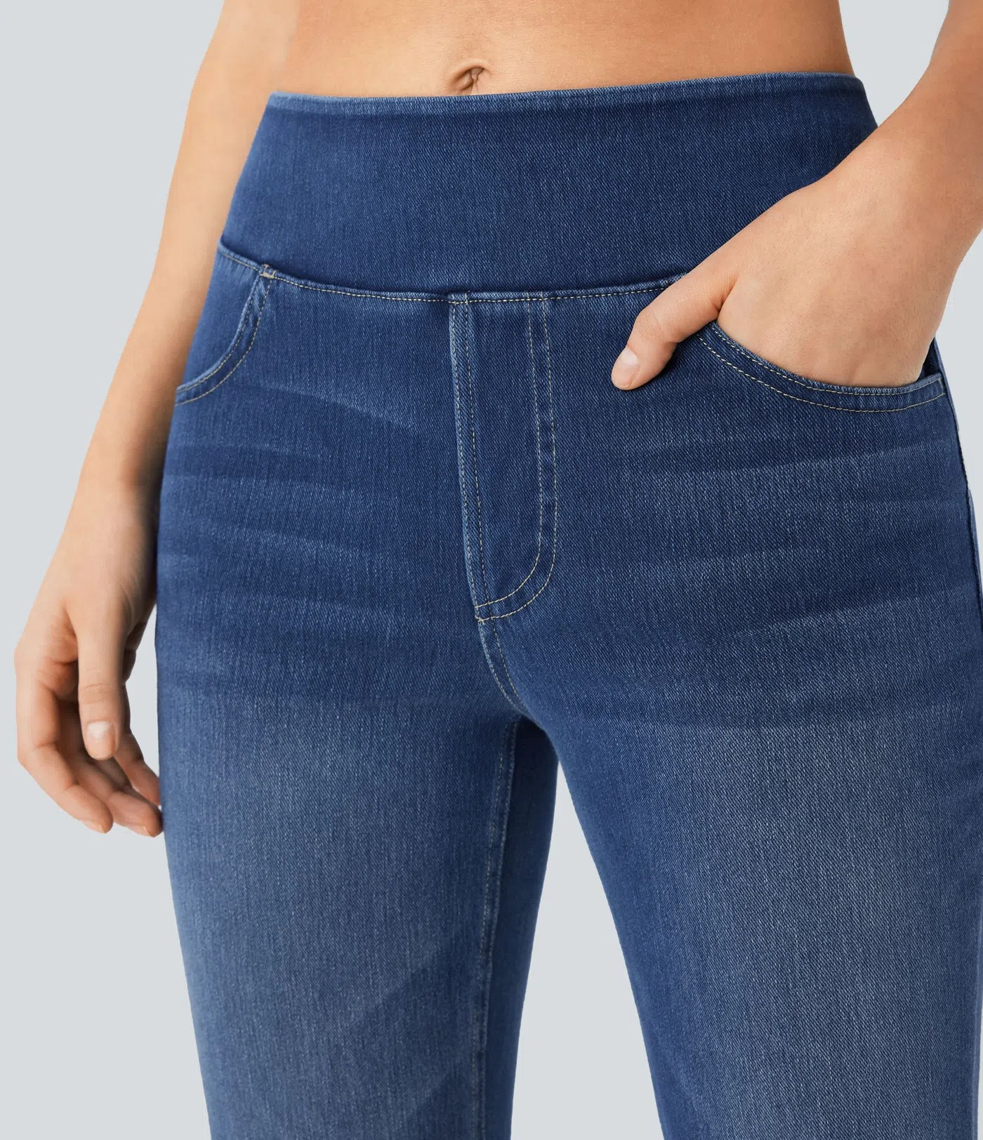 Washed Bootcut Jeans