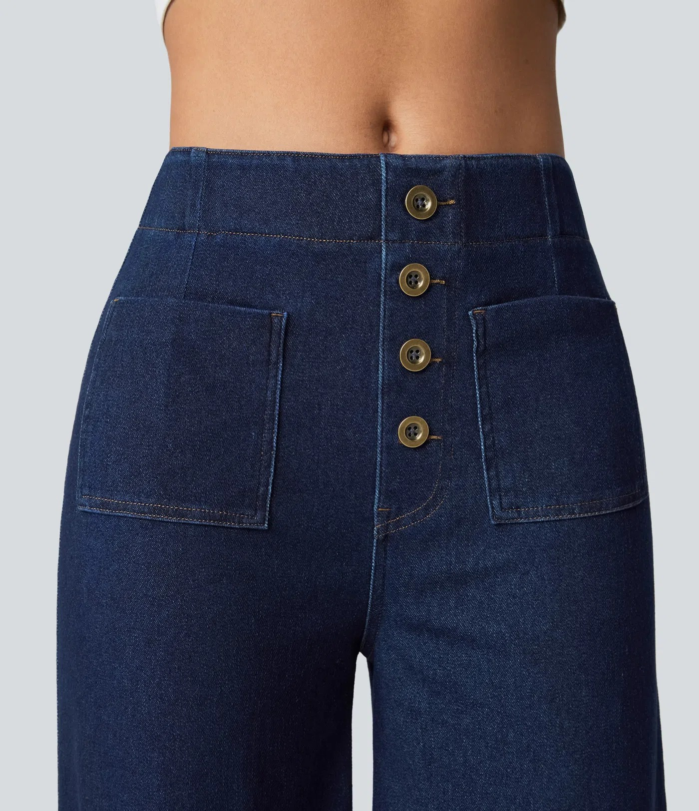 Flared Knit Jeans