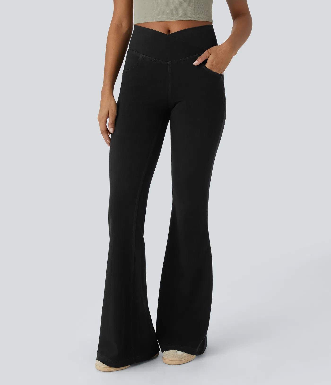 Crossover Flared Jeans