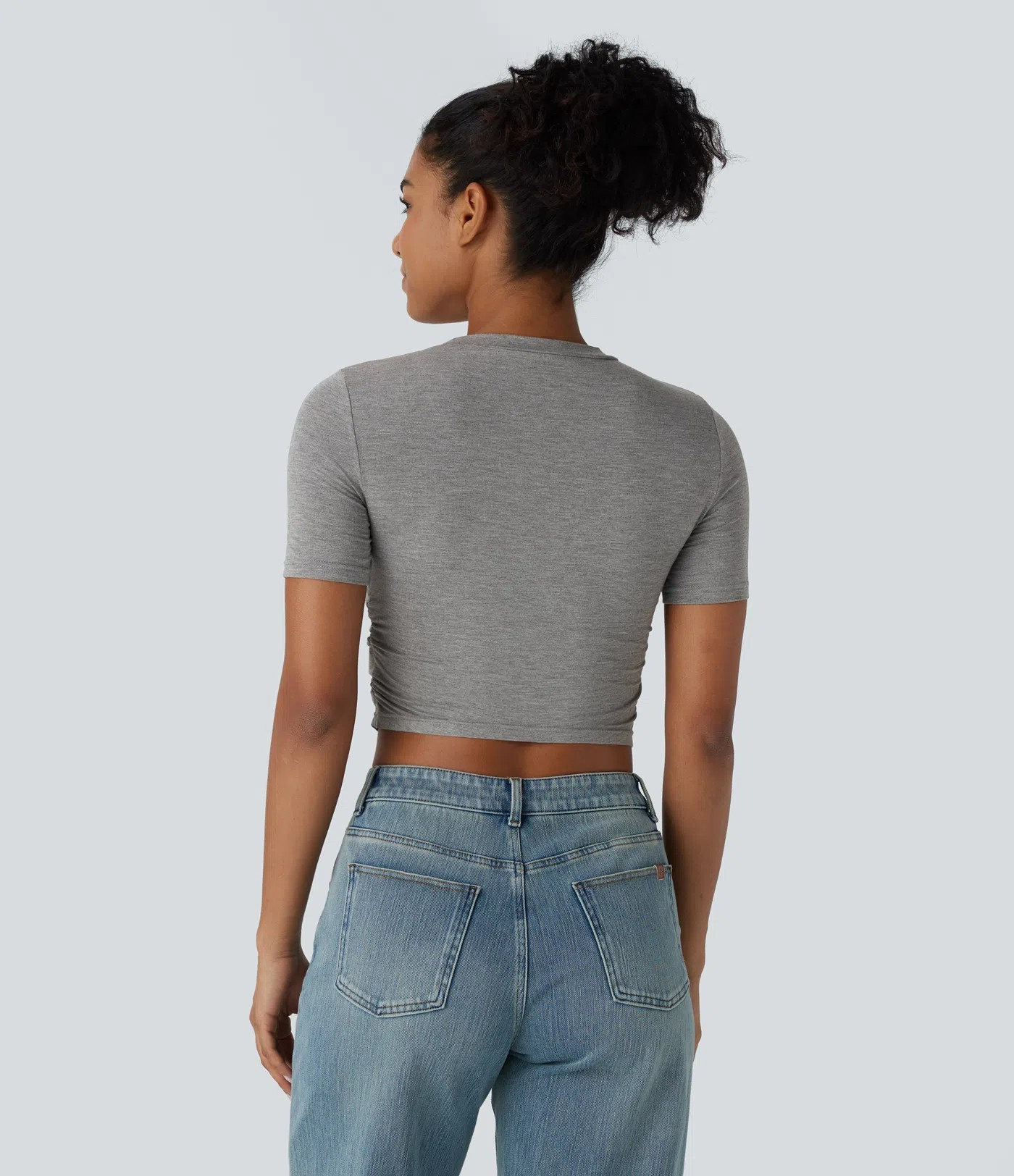 Ruffle crop T-shirt