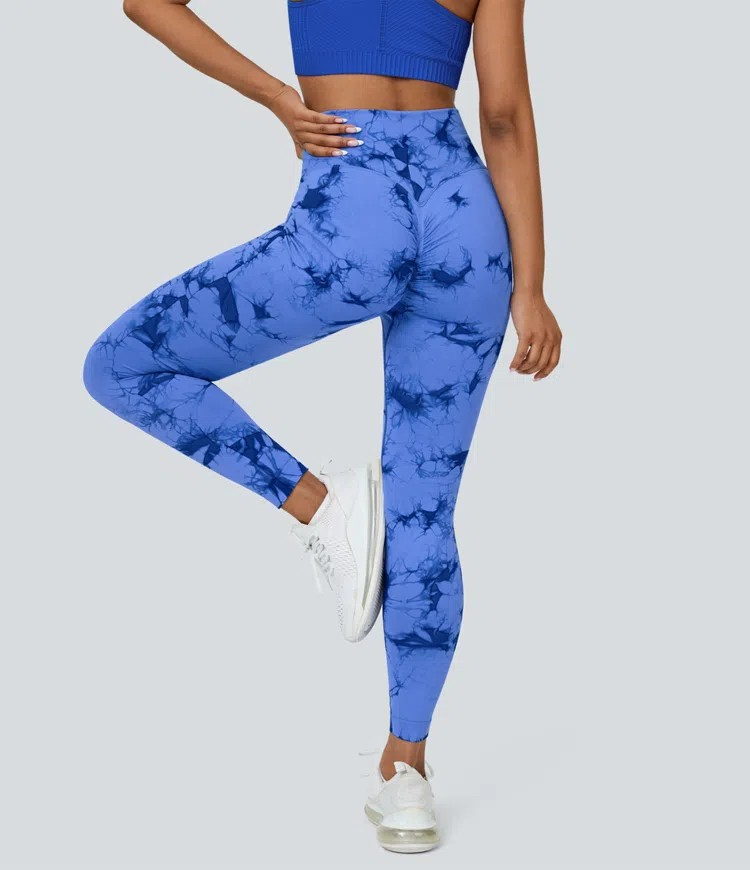 Crossover Scrunch Yoga Leggings