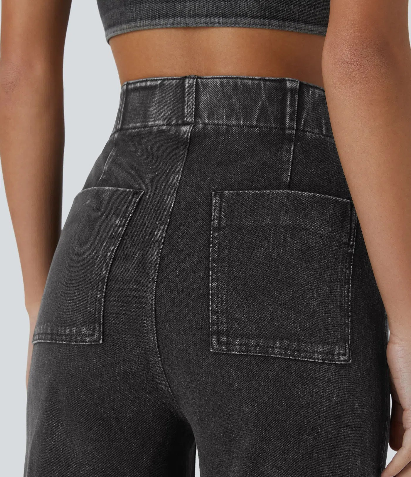 Flared Knit Jeans