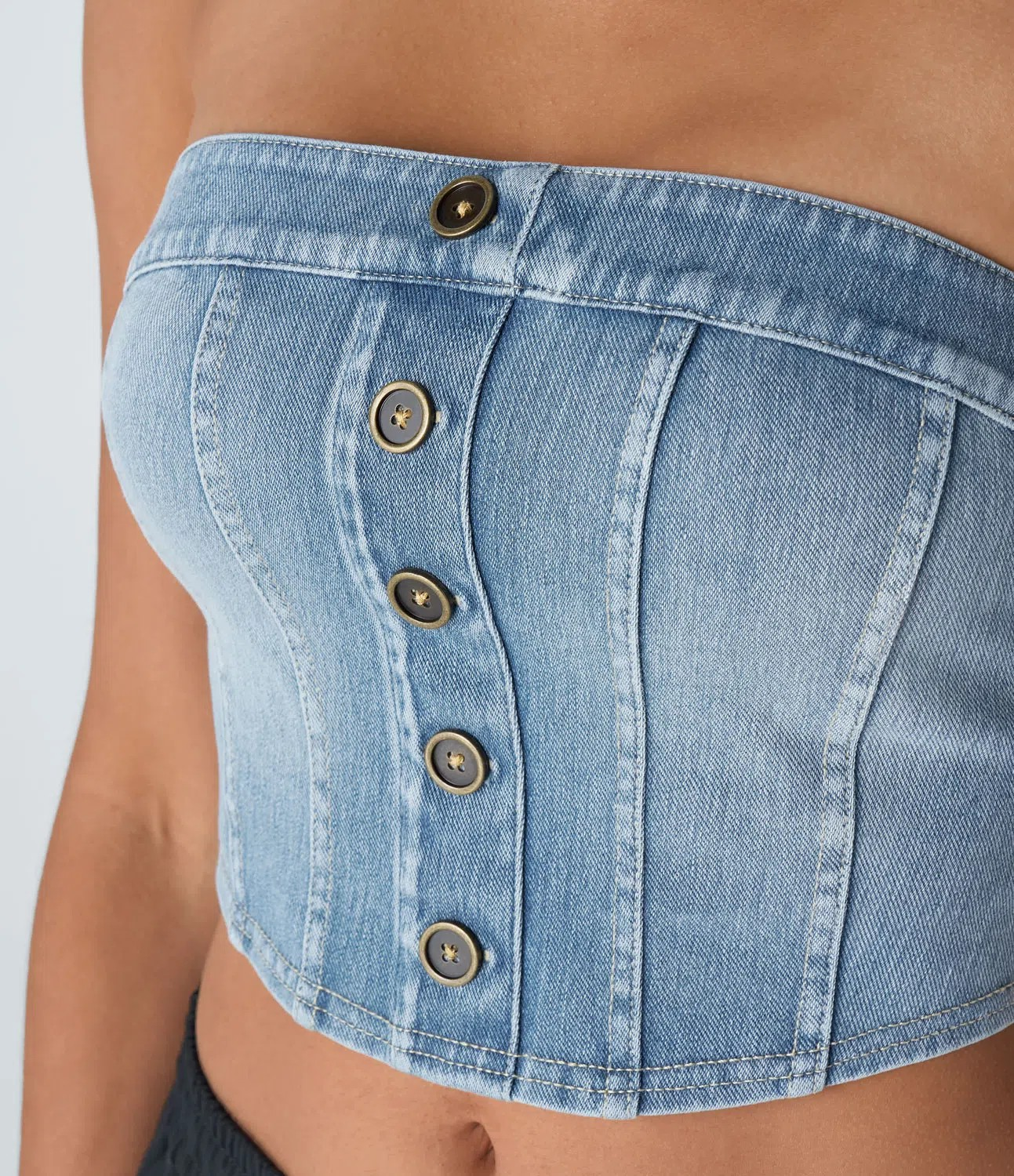 Backless Button Tank